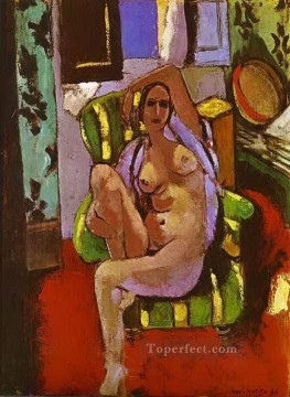 Henri Matisse Painting - Desnudo sentado en un sillón fauvismo abstracto Henri Matisse